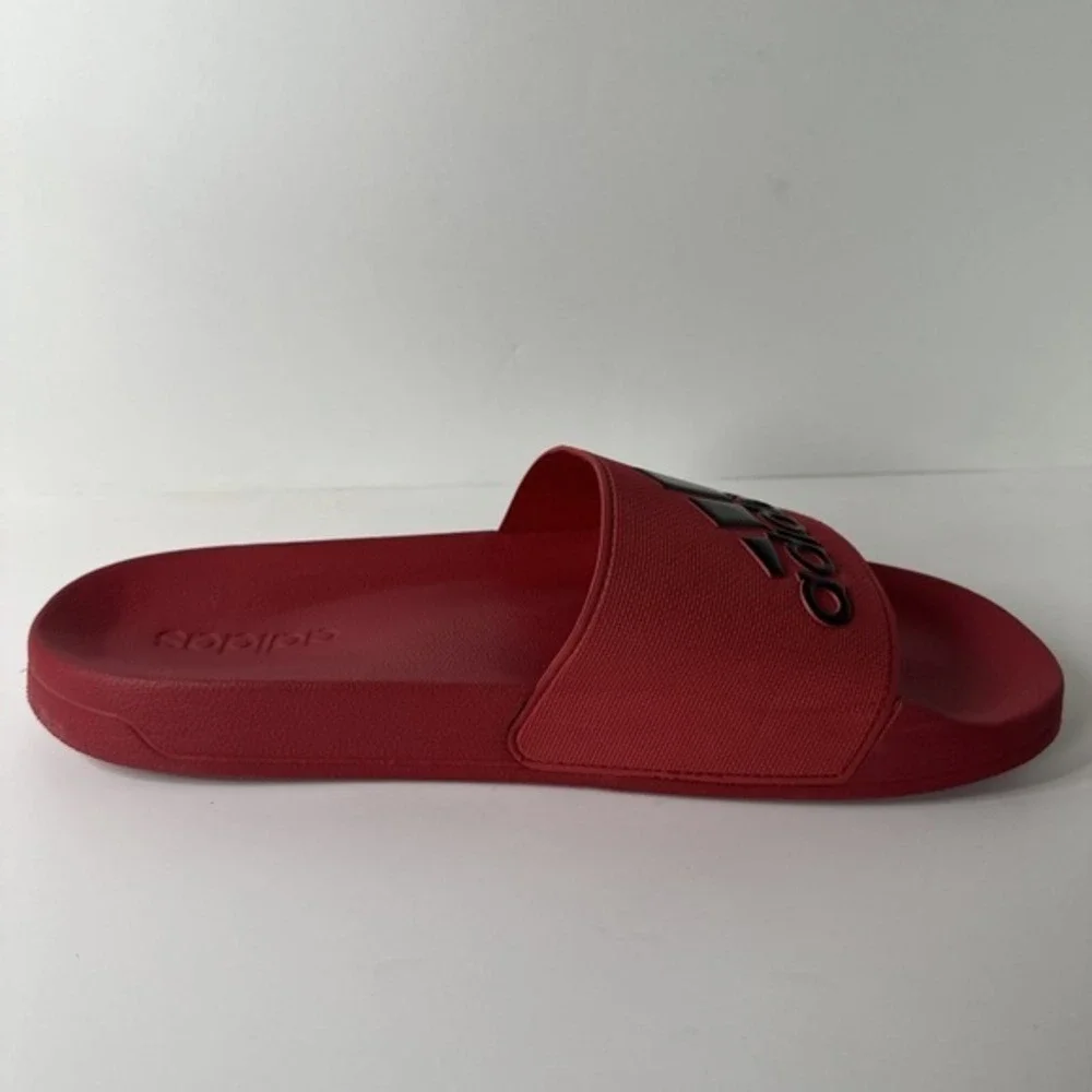 Men Adidas Originals Adilette Shower Slide Red/ Black. Mens‎ Size 13US EXCELLENT